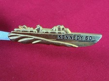 1960 JFK Kennedy PT-109 Boat Tie Clip Jolle Original Campaign Tie Bar 2