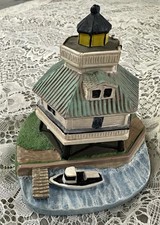 Vintage Spoontiques Hooper Strait MD Lighthouse Figurine Resin No. 009038 Vtg picture