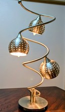 ANTHONY CALIFORNIA MODERN SIVER METAL TABLE LAMP picture