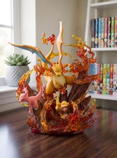 Pokemon Charizard Charmeleon Charmander Evolution LED Light Up Statue Figure Toy picture