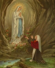 Catholic print picture - OUR LADY OF LOURDES 2 - 8