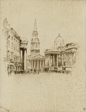 Joseph Pennell St Martin's In-the-Fields Vintage 1920s Architecture Photo Reprin picture