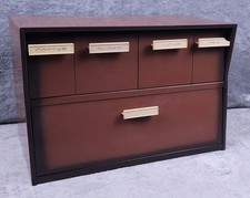Vintage 1950s Krestline Spero Metal Bread Box MCM Wall Canisters USA picture