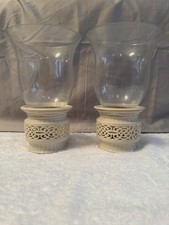 LENOX Illuminations Collection Votive Candle Holder W/ Gold Trim and Glass  picture