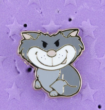 Disney PALM Micro Pin LUCIFER Cat Pink A La Mode Cinderella LE 1000 picture