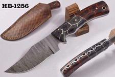 9.3 Base Camp FINGER TIP MICARTA Forge Damascus EDC Clip Point Hunter Knife 1256 picture