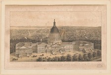 Washington D.C. 1850s U.S. Capitol Smithsonian Washington Monument View picture
