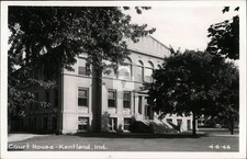 Court House Kentland Indiana IN Cline Newton County RPPC Photo Postcard COPY picture