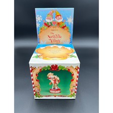 Vintage 1987 Enesco North Pole Village Jiggle Elf Rocking Horse Figurine 876887 picture