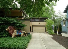 Buffalo New York Walter V Davidson House Frank Lloyd Wright Lion 1908 picture