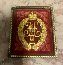 Imperial Russian Monogram Badge of Nicholas II in case 1894-1917 . picture