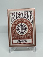 *NEW SEALED* 2016 Bicycle Autumn Automne Playing Cards Deck -RED- picture