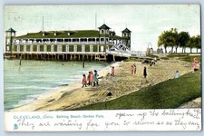 c1911 Cleveland Ohio OH Raphael Tuck Son's Postcard Bathing Beach Gordon Park picture