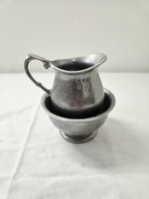 Vintage Wilton Armetale Pewter  Creamer & Sugar Bowl USA picture