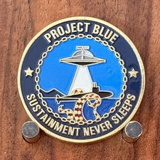 Project Blue Columbia Class Submarine Navy Themed Challenge Coin  W#20 picture