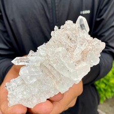 252G Natural white Crystal Himalayan quartz chunk mineralsls Specimen picture
