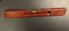 Vintage Stanley Rule & Level Co. Pat. 1891 + 96 Mahogany Brass Level 26+