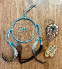 Vintage Native American Decor Lot of 3 (Hanging Decor, Handmade) picture