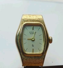 Vintage Citizen Analog Quartz 3220-S07456- HSK Women Watch Gold Tone New Battery picture