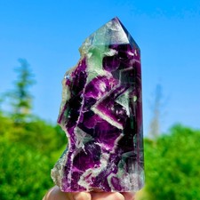 1.37LB Rare Natural Fluorite Quartz Crystal Freeform Mineral Specimen Healing picture