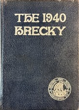 1940 Central High School Washington DC Yearbook The Brecky WWII Era Genealogy picture