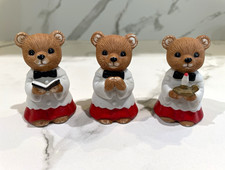 Vintage HOMCO #5100 Choir Church Bears Set of 3 Figurines picture
