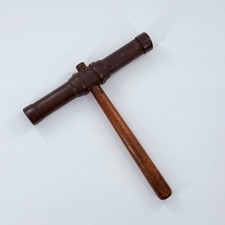 Antique Wooden Caulking Mallet Shipwrights Ship Maker's Tool Hammer Unmarked picture