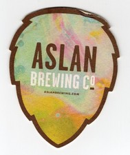 Vintage - Aslan Brewing Co Beer Coaster - B13B picture