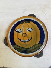 RARE Antique Vintage Halloween Tambourine Noisemaker JOL Face Kirchhof (?) 1920s picture