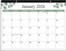 Desk Calendar 2026 - Calendar 2026-2027 from January 2026 to June 2027, 18 picture