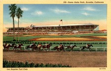 Santa Anita Park, Arcadia, California, Los Angeles Turf Club, Lucky Postcard picture