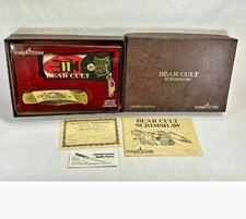 Vtg 1985 SCHRADE B.C. 8143 Limited Edition Bear Cult Scrimshaw Lockback MINT  picture