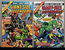 GIANT-SIZE DEFENDERS 2 & 4 Marvel Comics 1974 & 1975 picture