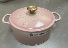 Rare Le Creuset Wicked Glinda Shell Pink Round 4.5 qt Dutch Oven Limited Edition picture