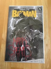 ABSOLUTE BATMAN #24 MARK SPEARS EXCLUSIVE SIGNED BLACK & WHITE VARIANT LTD 1000 picture
