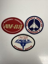 Vtg McDonnell Douglas Patches Lot of 3 Phantom II, AV-8B, F-15 Embroidered picture