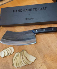 Hand Forged Chef Knife, HDMD Handmade to Last cleaver. picture