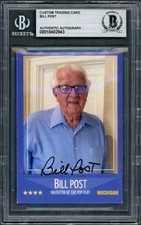 Bill Post SIGNED Custom Card Invented Pop-Tarts Kellogg's Dec. Auto Beckett BAS picture