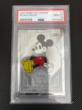 2023 Mickey Mouse Disney 100 Topps Chrome #1 PSA 10 GEM MINT picture