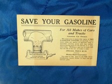 Antique postcard Advertisement S&S Gas Saver Cleveland OH. Automotive. ￼ picture