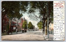 Newburyport Massachusetts State Street Wolf Tavern YMCA Building Postcard picture