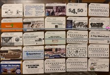 Vintage NYC Subway Metrocards Lot Of 25 Used Average picture