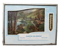 VTG 1949 Blanton Cotton Gin Co Advertising Lake Thermometer Calendar NC MCM picture