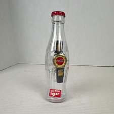 Vintage Coca Cola Watch in Bottle Case Quartz Wristwatch Original Display picture