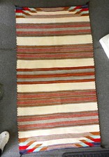 VTG HANDMADE NAVAJO WOOL DBLE SADDLE BLANKET, 50
