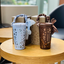 Starbucks China 2026 Leopard Print Series 16oz Ribon Tumbler Cup XMAS GIFT picture
