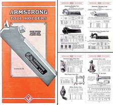 Orig. Ca. 1920's 24 Page Catalogue of ARmstrong Tool Holders - mjdtoolparts picture