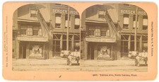 WASHINGTON STEREOVIEW - Yakima Street & Storefronts - BW Kilburn c1904 RARE picture