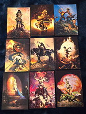1991 Comic Images Frank Frazetta Complete 90 Card Set Fantasy Art EX/MT 1 Owner picture