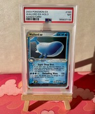 2003 Pokemon EX Sandstorm Wailord ex Holo #100 Ultra Rare PSA 7 Double Swirl ✨ picture